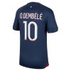 Officiële Voetbalshirt + Korte Broek Paris Saint-Germain Dembele 10 Thuis 2023-24 - Kids